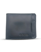 Dito Multi Slot Black Bifold Wallet (Pure Cow Leather)
