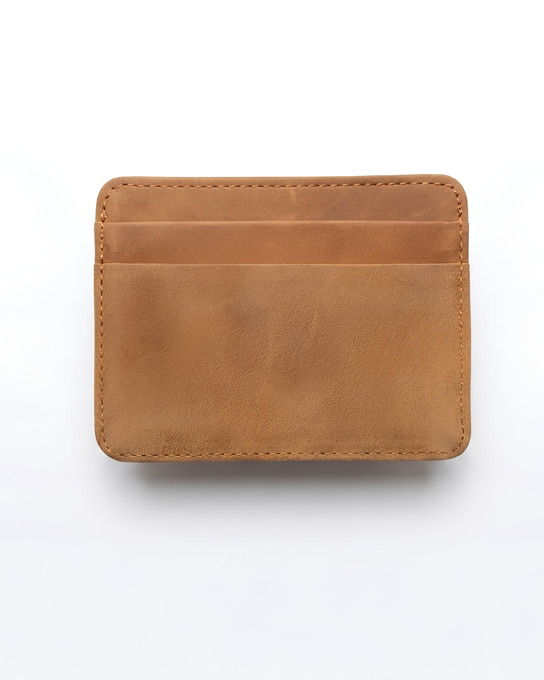 Dito Camel Double side Card Hollder (Pure Leather)