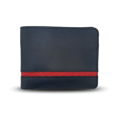 Dito Dotted Red Bifold Wallet (Pure Cow Leather)