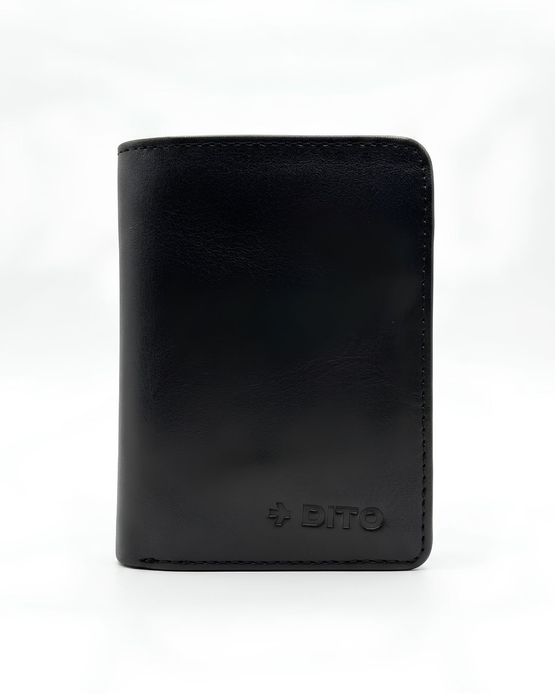 Dito Ultra Black Bifold Wallet (Pure Cow Leather)