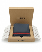Dito Dotted Red Bifold Wallet (Pure Cow Leather)