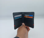 Dito Dotted Red Bifold Wallet (Pure Cow Leather)