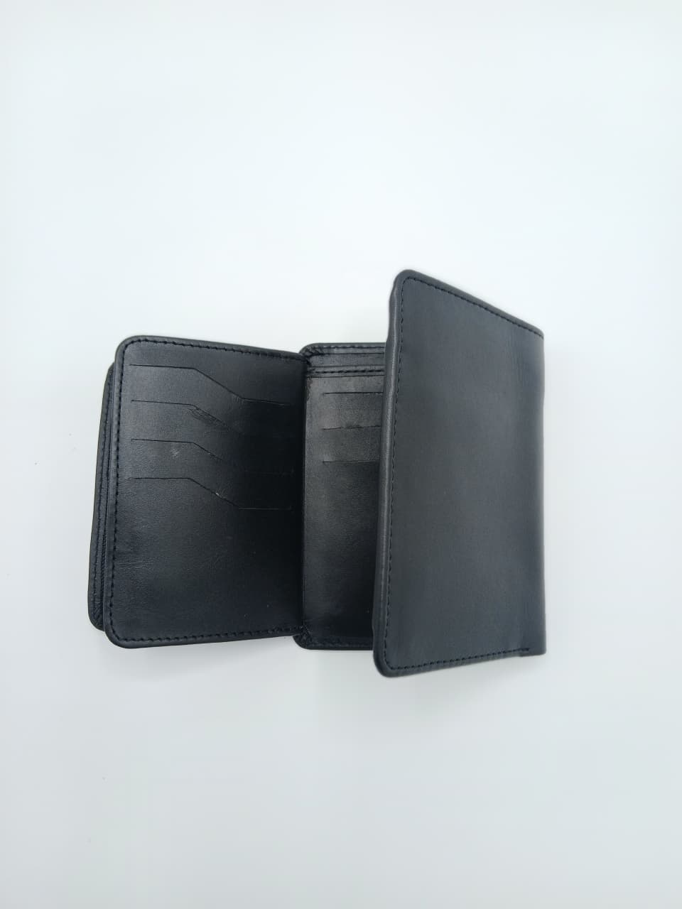 Dito Ultra Black Bifold Wallet (Pure Cow Leather)
