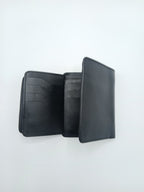 Dito Ultra Black Bifold Wallet (Pure Cow Leather)