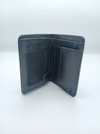 Dito Ultra Black Bifold Wallet (Pure Cow Leather)