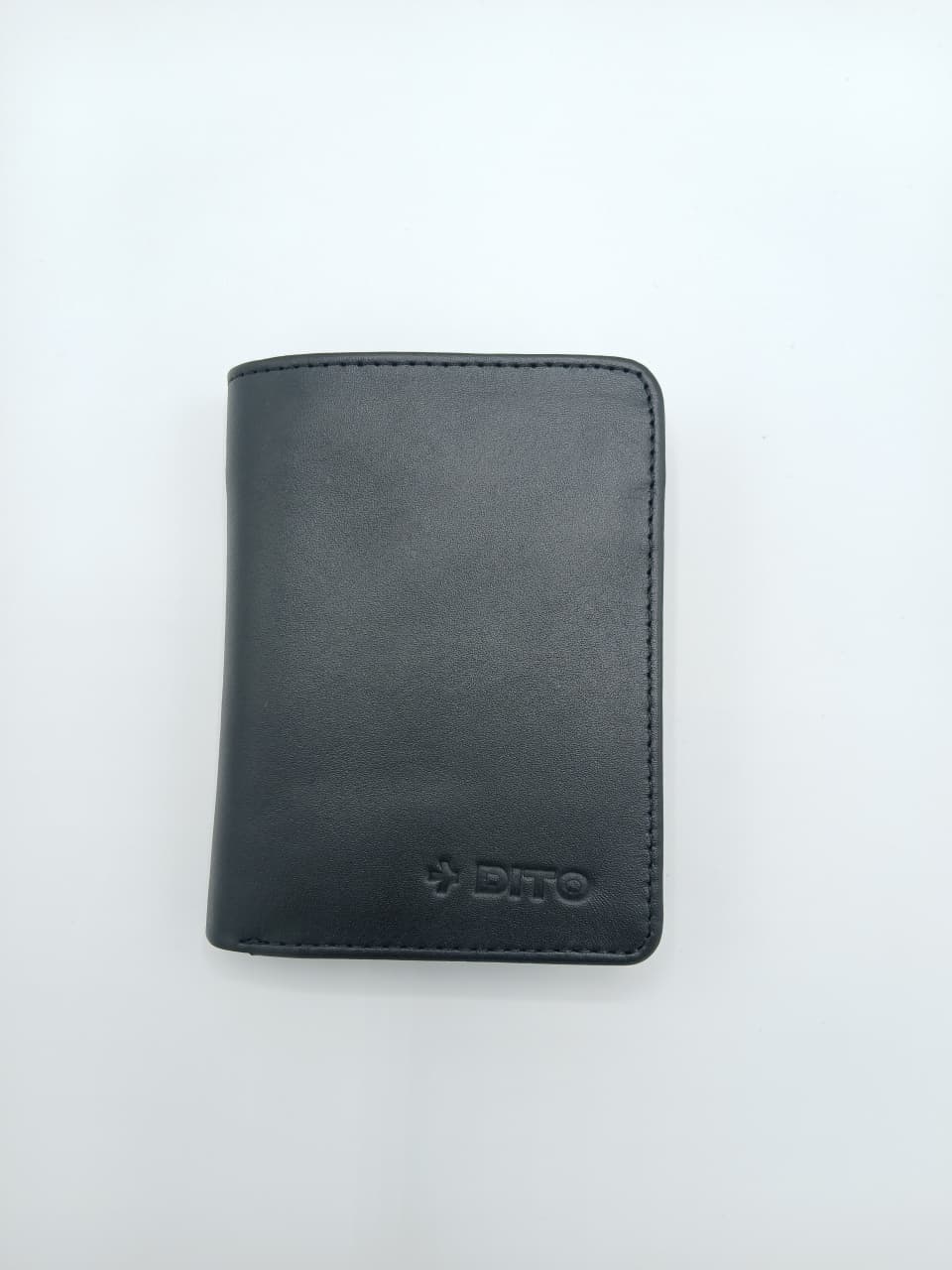 Dito Ultra Black Bifold Wallet (Pure Cow Leather)