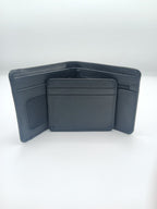Dito Multi Slot Black Bifold Wallet (Pure Cow Leather)