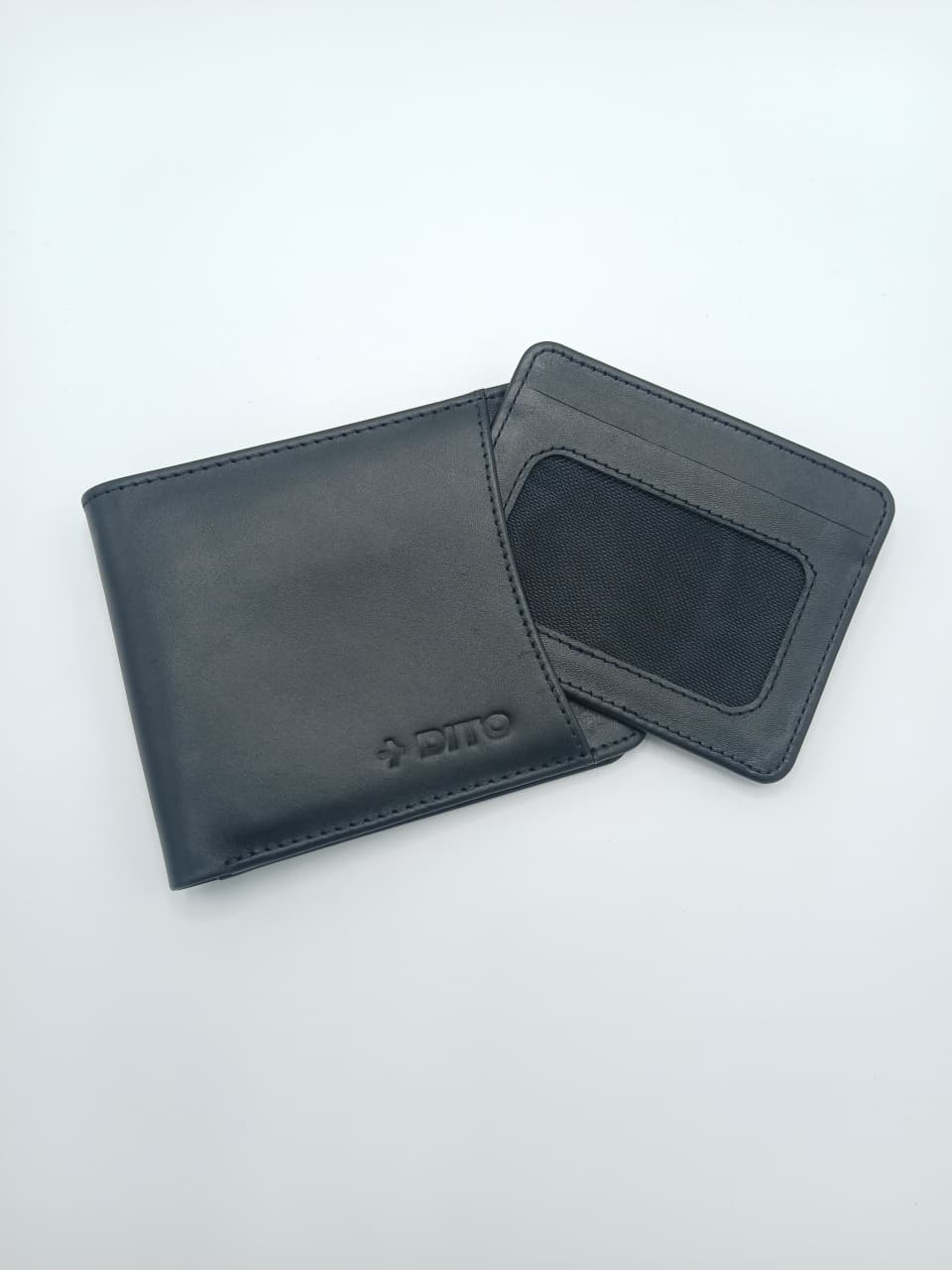Dito Multi Slot Black Bifold Wallet (Pure Cow Leather)