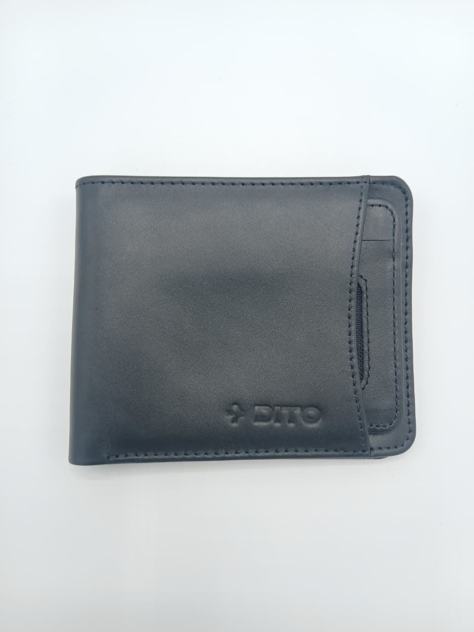 Dito Multi Slot Black Bifold Wallet (Pure Cow Leather)