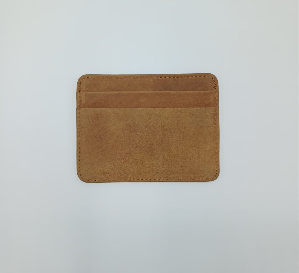 Dito Camel Double side Card Hollder (Pure Leather)