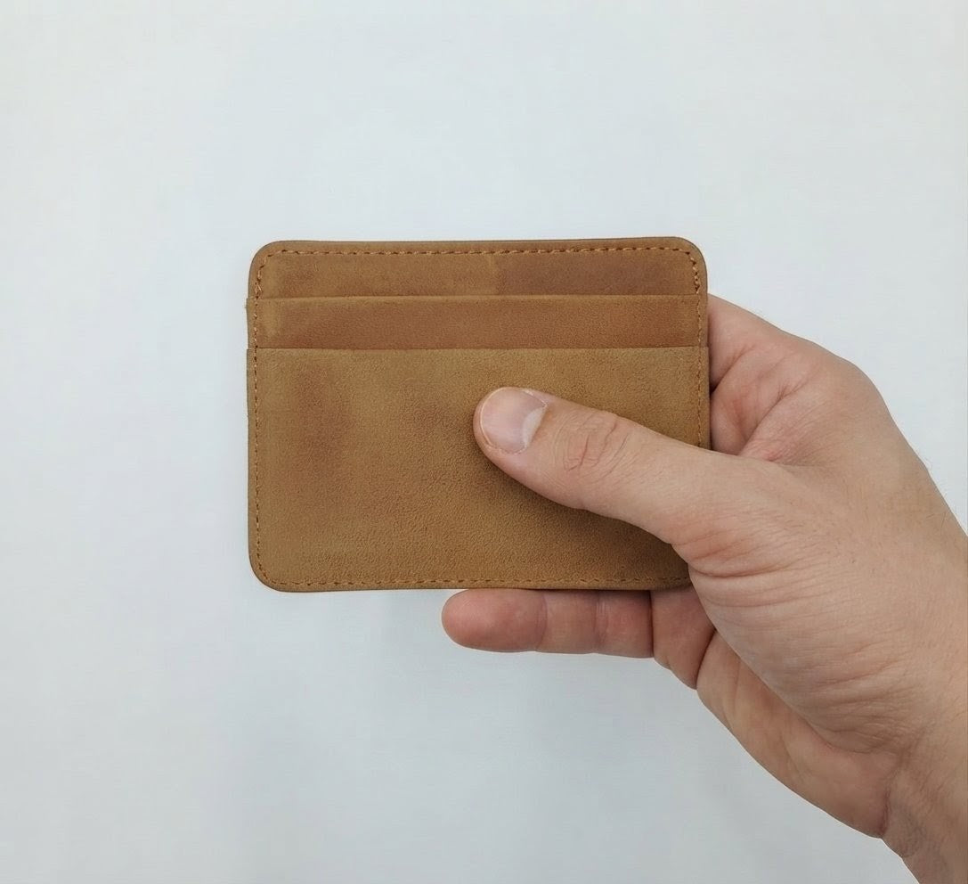 Dito Camel Double side Card Hollder (Pure Leather)