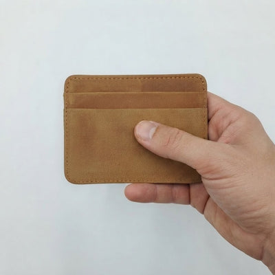 Dito Camel Double side Card Hollder (Pure Leather)